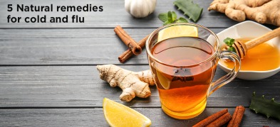 5 Natural remedies for cold and flu